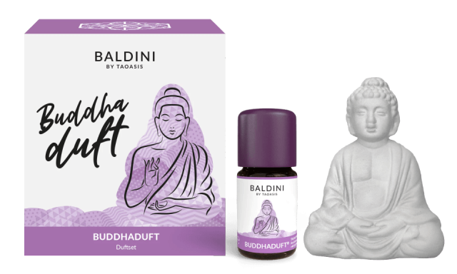 Buddaduft mit Keramikfigur Harmonie und Ruhe Baldini by Toasis